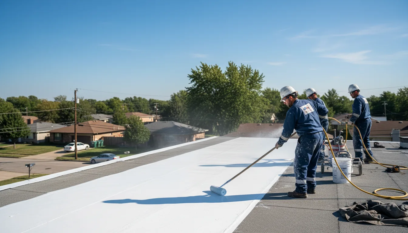 Commercial roof coating in Fresno, OH near me